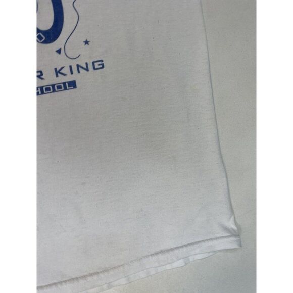 VINTAGE Martin Luther King School 2000 Miami T-shirt Men Large White - Picture 3 of 8